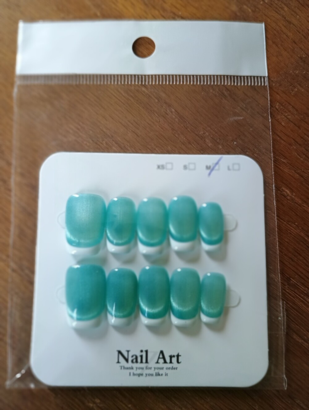 Press-On Nails - Teal Green Set